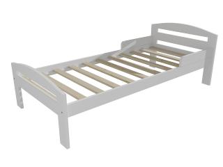 Dětská postel M 011 NEW* se zábranou Barva-3: barva bílá, Rozměr: 80 x 160 cm