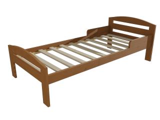 Dětská postel M 011 NEW* se zábranou Barva-3: moření dub, Rozměr: 70 x 160 cm
