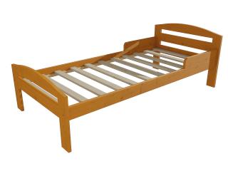 Dětská postel M 011 NEW* se zábranou Barva-3: moření olše, Rozměr: 80 x 160 cm