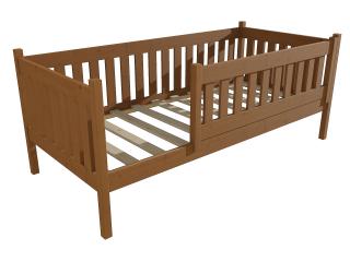 Dětská postel M 012 NEW* se zábranou Barva-3: moření dub, Rozměr: 70 x 160 cm
