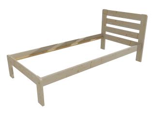 Jednolůžková postel VMK001A Barva-3: surové dřevo, Rozměr: 100 x 200 cm