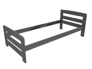 Jednolůžková postel VMK008D Barva-3: barva šedá, Rozměr: 100 x 200 cm