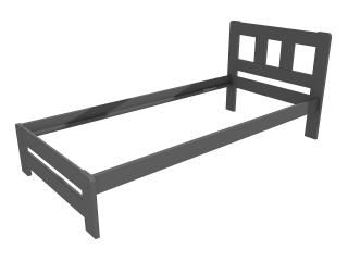 Jednolůžková postel VMK010B Barva-3: barva šedá, Rozměr: 100 x 200 cm