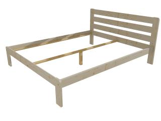 Manželská postel VMK001A masiv borovice Barva-3: surové dřevo, Rozměr: 140 x 200 cm