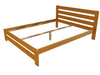 Manželská postel VMK001B masiv borovice Barva-3: moření olše, Rozměr: 120 x 200 cm
