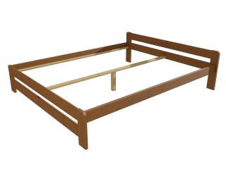 Manželská postel VMK003B masiv borovice Barva-3: moření dub, Rozměr: 160 x 200 cm