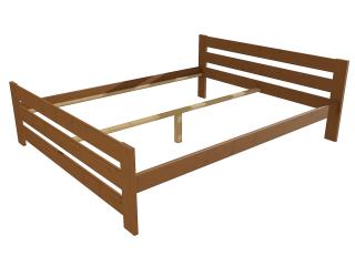 Manželská postel VMK005D masiv borovice Barva-3: moření dub, Rozměr: 120 x 200 cm