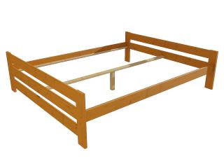 Manželská postel VMK006D masiv borovice Barva-3: moření olše, Rozměr: 120 x 200 cm