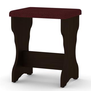 Taburet T-2 Barva-2: wenge, Materiál potahu: vinyl - bordo