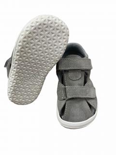 Barefoot sandálky Jonap B8/S šedé se stříbrnou SLIM 28, 18,2 cm, 7,1 cm