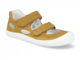 Barefoot sandálky KOEL4kids - Dalila Ocra žluté - 07M018.141-710 28, 18,5 cm, 7,2 cm