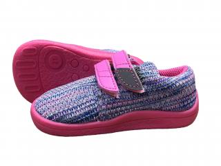 Tenisky BEDA barefoot BF 0001/VGN/W CANDY 25, 16,0 cm, 7,0 cm