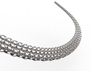 Elite -  náhrdelník postříbřený Délka: 42 cm