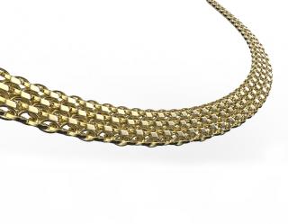 Elite - pozlacený náhrdelník Délka: 42 cm