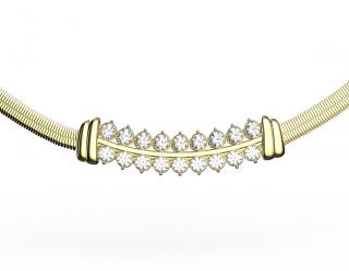 Ester White - pozlacený náhrdelník Délka: 42 cm