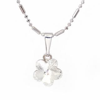 Flora - Crystal - náhrdelník s přívěskem  «F»