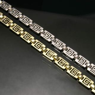 Labyrint - náhrdelník stříbro 925/1000 Materiál: Pozlacené Stříbro 925 (14K)