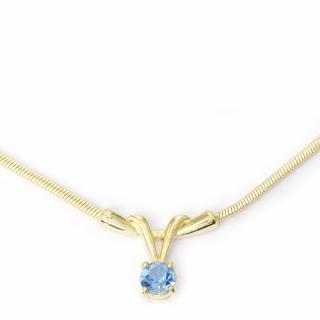 Nikol Blue - pozlacený náhrdelník Délka: 42 cm