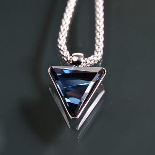 Pollux Malý - náhrdelník s přívěskem  «F» Barva kamene: Crystal (čirá)