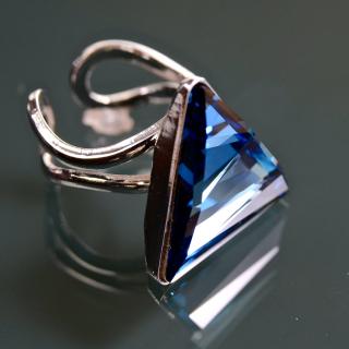Pollux Malý - prsten  «F» Barva kamene: Crystal (čirá)