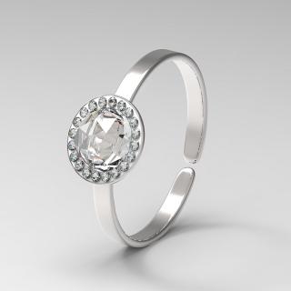 ROYAL CRYSTAL - prsten stříbro 925/1000