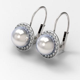 Royal Perle - náušnice stříbro 925/1000