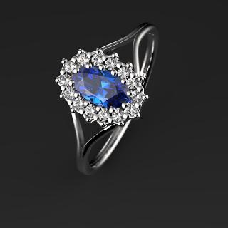 Serafina - prsten stříbro 925/1000 Velikost: 51
