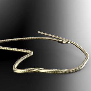 Snake - řetízek stříbro 925/1000 Materiál: Pozlacené Stříbro 925 (14K), Délka: 40 cm
