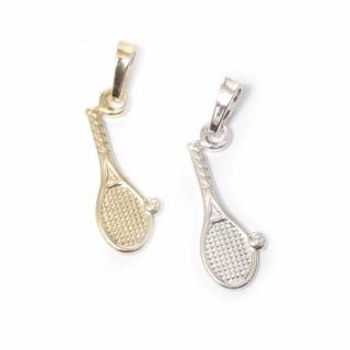 Tenis - přívěsek - stříbro 925/1000 Materiál: Pozlacené Stříbro 925 (14K)