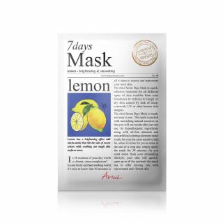 Ariul 7 DAYS Textilní pleťová maska Lemon k prosvětlení pokožky s vitamínem C