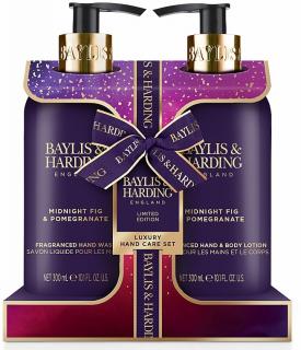 Baylis & Harding Wild Fig & Pomegranate (divoké fíky a granátové jablko) Dárková sada mýdla a mléka 2x300 ml 2 ks