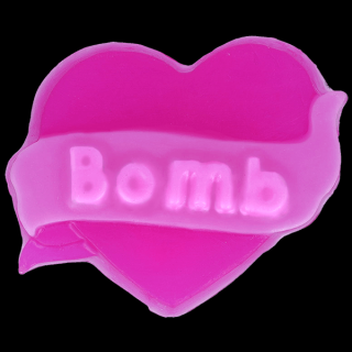 Bomb cosmetics Glycerinové 3D mýdlo Srdce 90 g