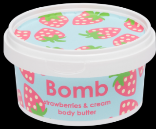 Bomb cosmetics Krémové jahodové tělové máslo, 200 ml