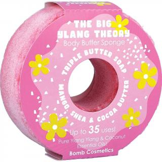 Bomb cosmetics Sprchová masážní houba The Big Ylang Donat Body Buffer 165 g