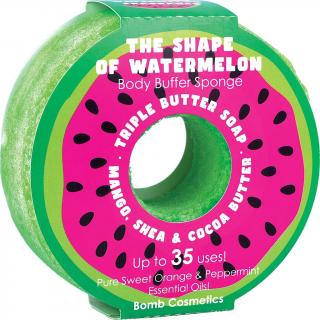 Bomb cosmetics Sprchová masážní houba The Shape Of Watermelon Donut Body Buffer 165 g
