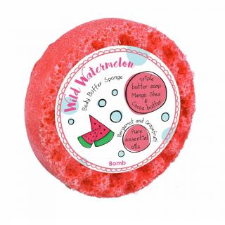 Bomb cosmetics Sprchová masážní houba Wild Watermelon 200g