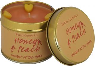 Bomb cosmetics Vonná svíčka Honey & Peach (med a broskev) 35 hodin