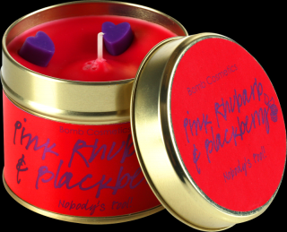 Bomb cosmetics Vonná svíčka Růžová ostružina a rebarbora 35 hod