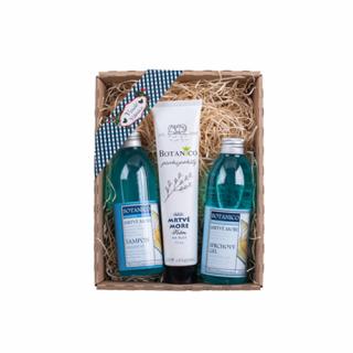 Botanico Dárková sada Mrtvé moře Šampon na vlasy 200 ml Sprchový gel 200 ml Krém na ruce 75 ml 3 ks