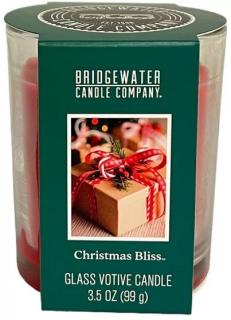 Bridgewater Candle Company Vonná votivní svíčka ve skleničce Christmas Bliss 99 g