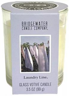Bridgewater Candle Company Vonná votivní svíčka ve skleničce Laundry Line 99 g