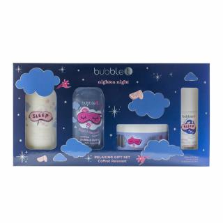 Bubble T Cosmetics Relaxační dárková sada pro klidný spánek s výtažkem z levandule a olejem neroli 4 ks