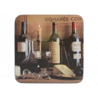 Creative Tops Korkové podložky pod skleničky Vintage Wine  10,5x10,5 6 ks
