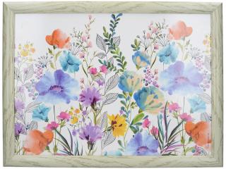 Creative Tops Servírovací tác s polštářem Meadow Floral  44x33 cm