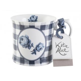 Creative Tops Vintage indigo Porcelánový hrnek Gingham Floral, 400 ml