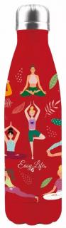 Easy Life Cestovní termo lahev lahev Yoga 500 ml