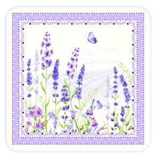 Easy Life Korkové podložky Lavender Field v dárkové krabičce 10,5x10,5 6 ks