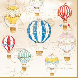 Easy Life Papírový ubrousek Air Balloons 20 ks 33×33 cm