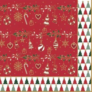 Easy Life Papírový ubrousek Fancy Christmas 20 ks 33×33 cm