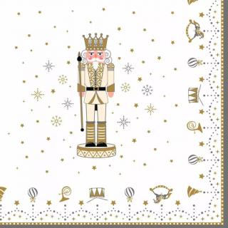 Easy Life Papírový ubrousek Royal Nutcracker 33×33 cm 20 ks